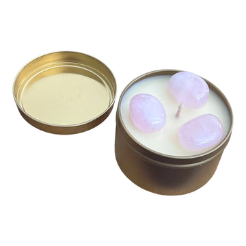100% Pure Essential Oil Crystal Soy Candles - Love & Light
