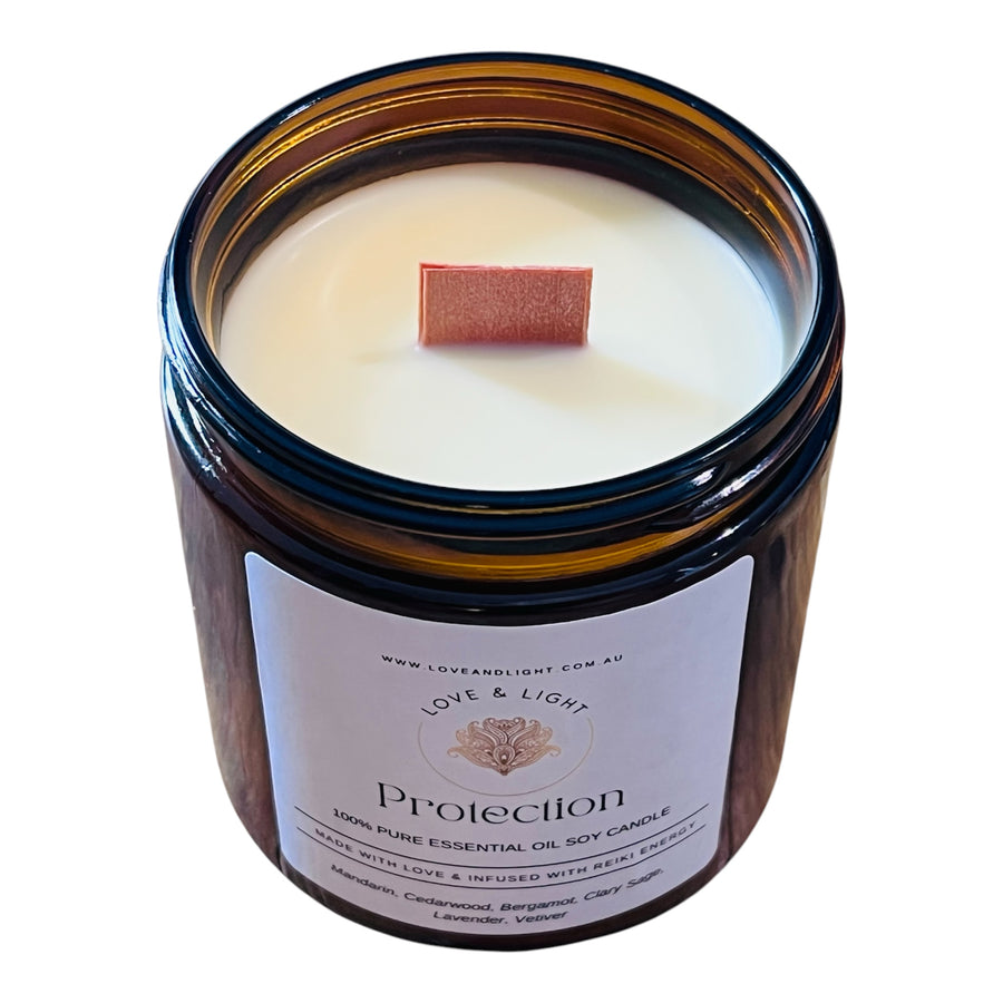 Wood Wick Pure Essential Oil Soy Candles
