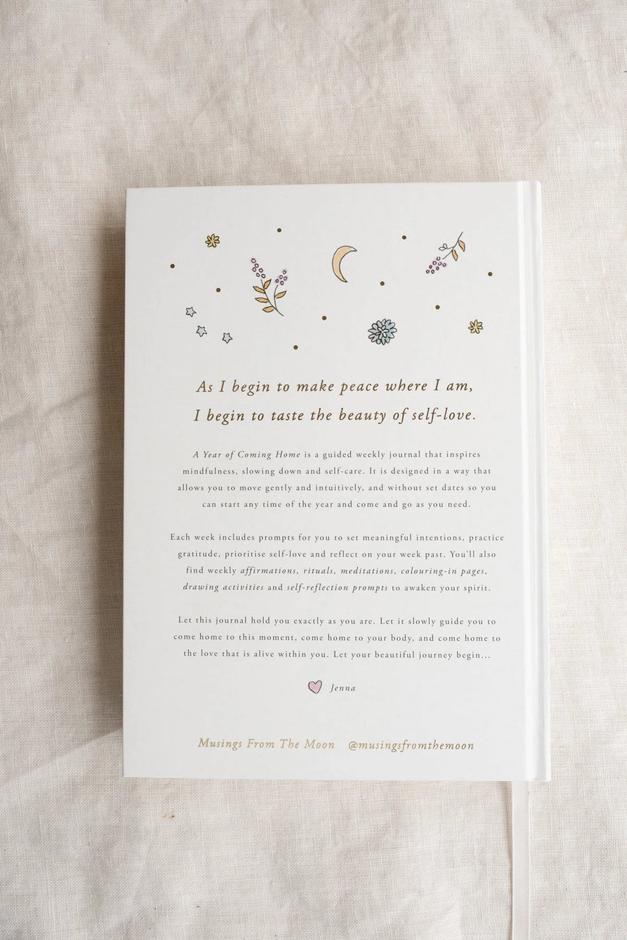 'A Year of Coming Home' Guided Self-Love Journal - Love & Light