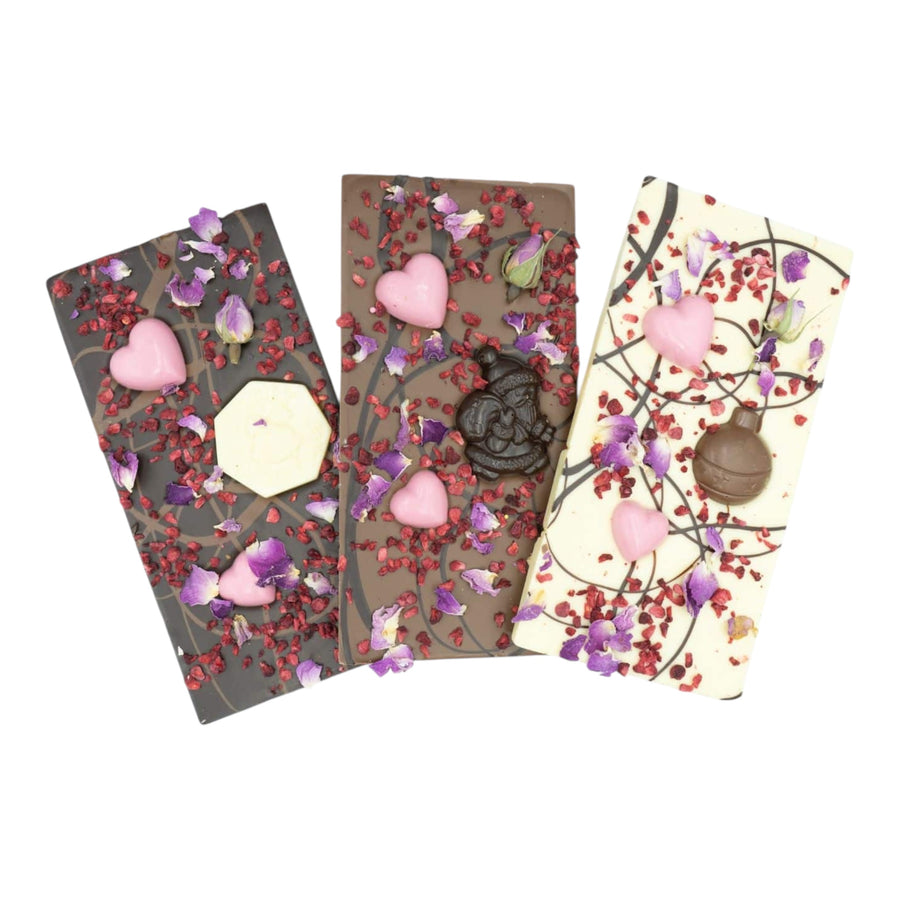 MALENY CHOCOLATE CO. Chocolate & Petals - Christmas 110g - Love & Light
