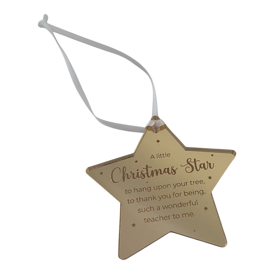 Candle & Star Ornament - Teacher Gift Set - Love & Light