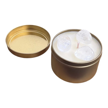 100% Pure Essential Oil Crystal Soy Candles - Love & Light