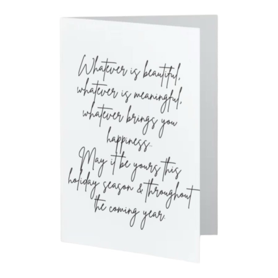 May it be yours this holiday season - Love & Light
