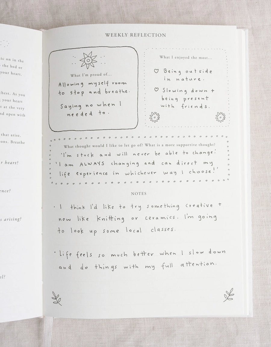 'A Year of Coming Home' Guided Self-Love Journal - Love & Light