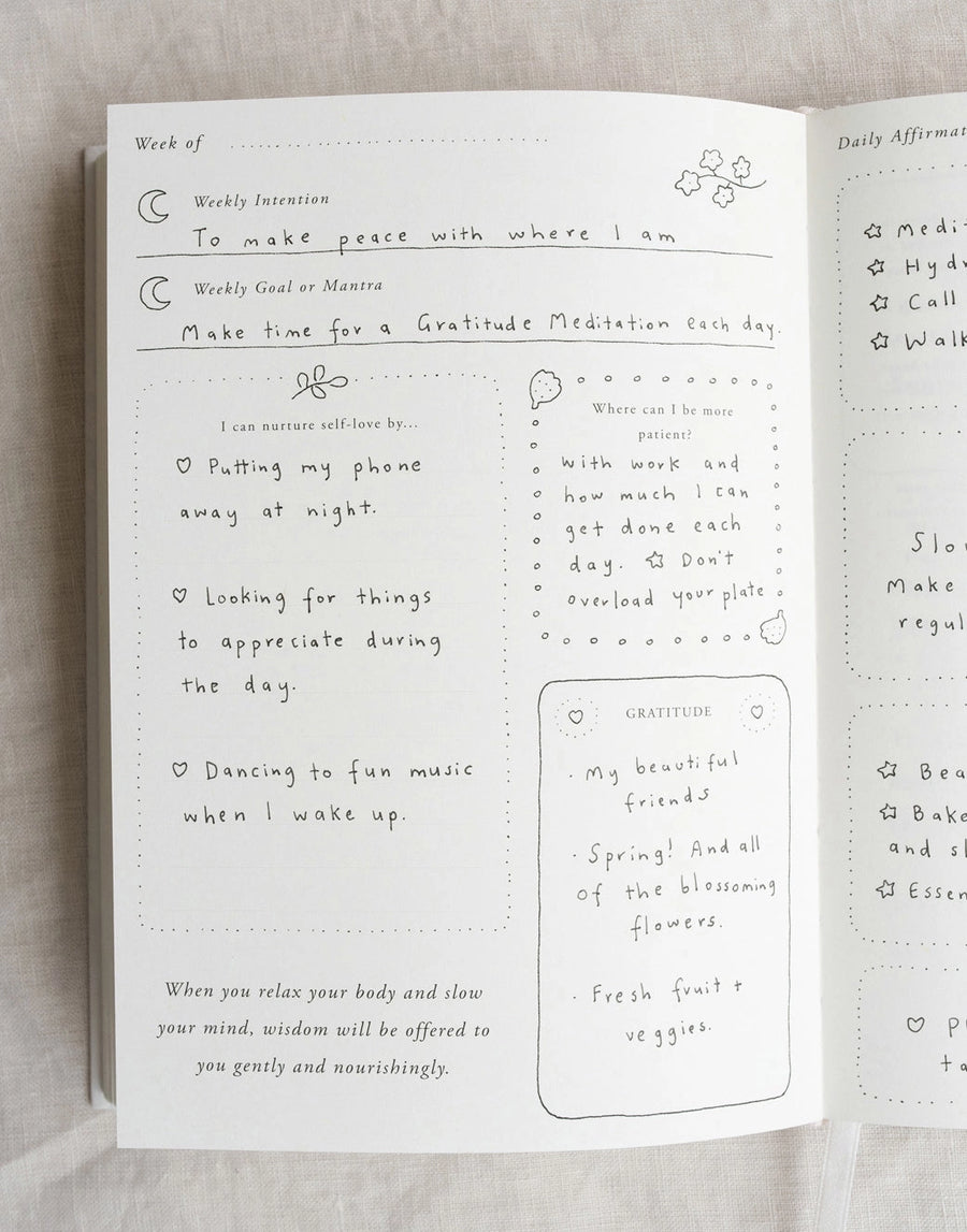 'A Year of Coming Home' Guided Self-Love Journal - Love & Light