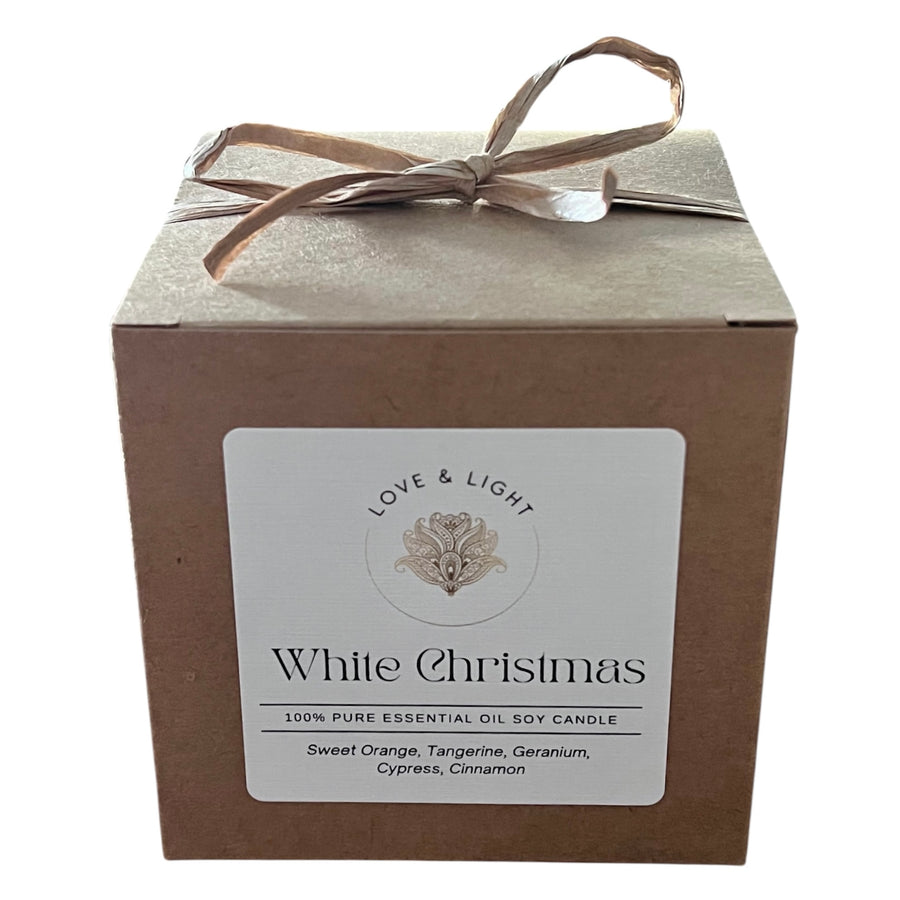 White Christmas Candle - Love & Light