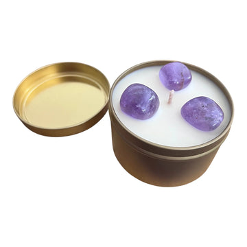 100% Pure Essential Oil Crystal Soy Candles - Love & Light