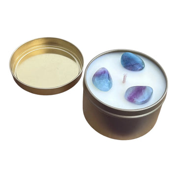 100% Pure Essential Oil Crystal Soy Candles - Love & Light