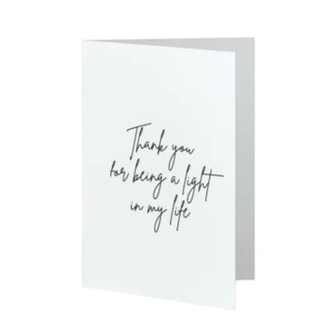 Thank you for being a light in my life