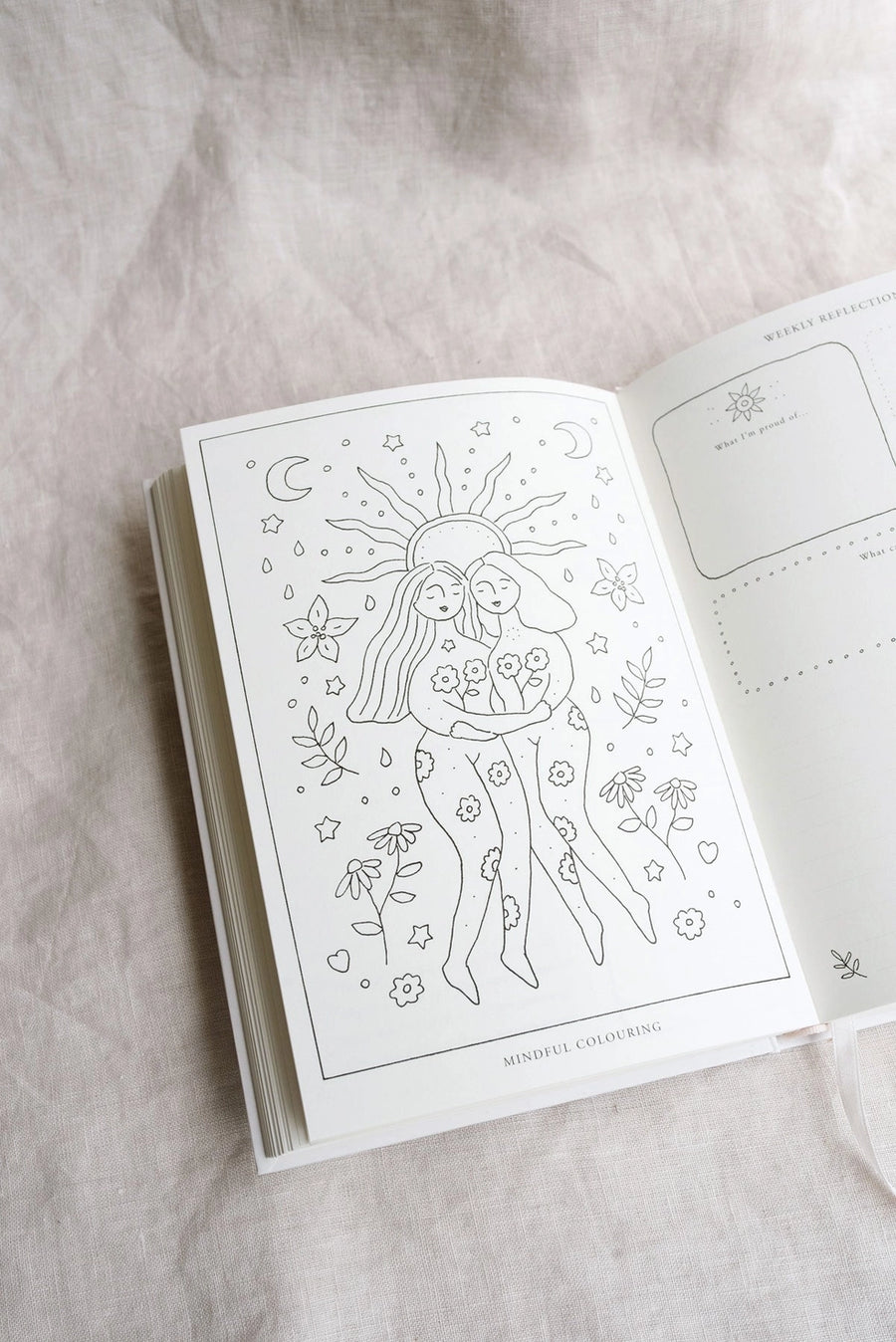 'A Year of Coming Home' Guided Self-Love Journal - Love & Light