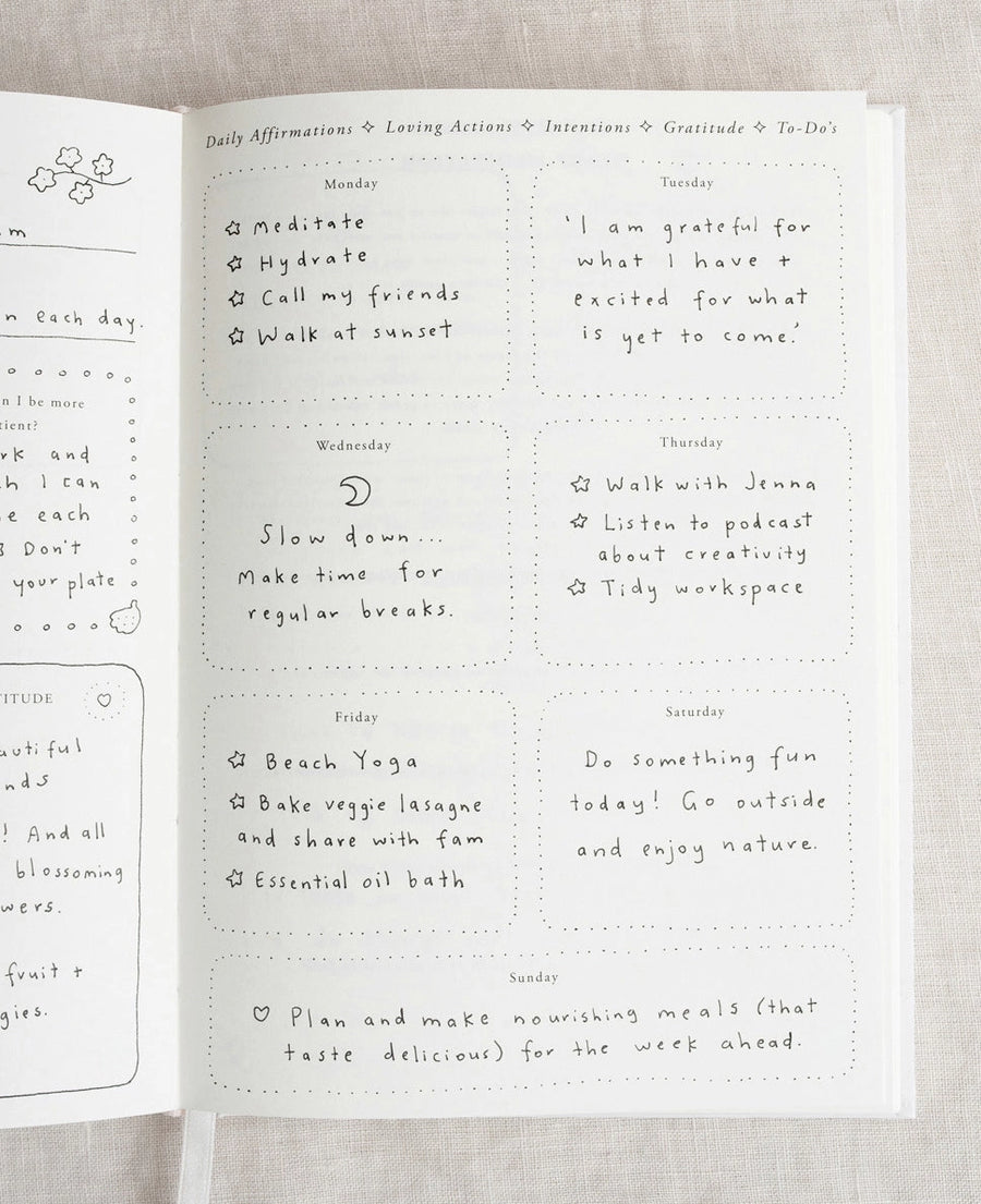 'A Year of Coming Home' Guided Self-Love Journal - Love & Light