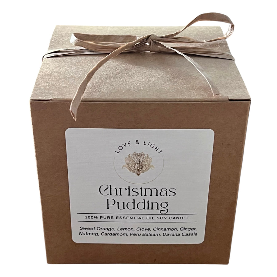 Christmas Pudding Candle - Love & Light