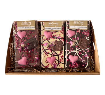 MALENY CHOCOLATE CO. Chocolate & Petals - Christmas 110g - Love & Light