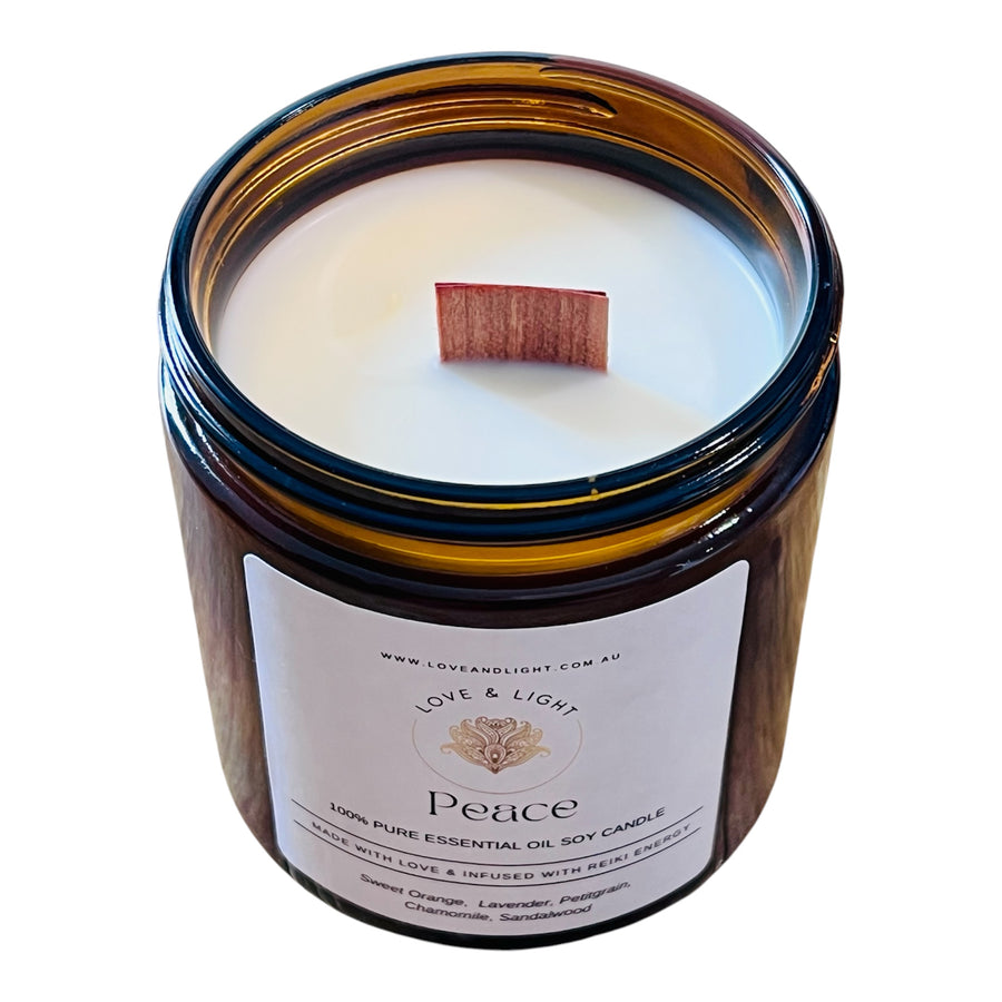 Wood Wick Pure Essential Oil Soy Candles