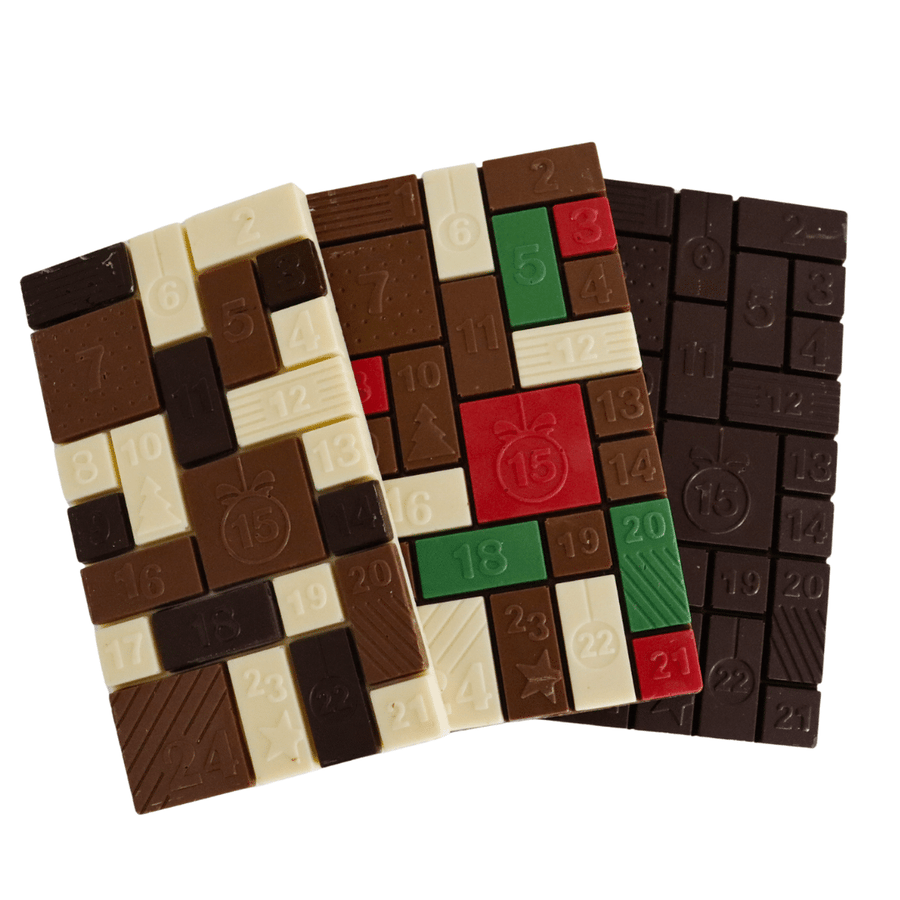 MALENY CHOCOLATE CO. Advent Calendar Chocolate Block 200g - Love & Light