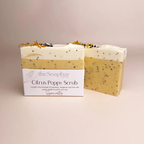 Citrus Poppy Scrub Bar - Love & Light