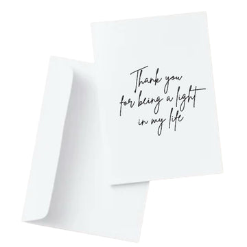 Thank you for being a light in my life