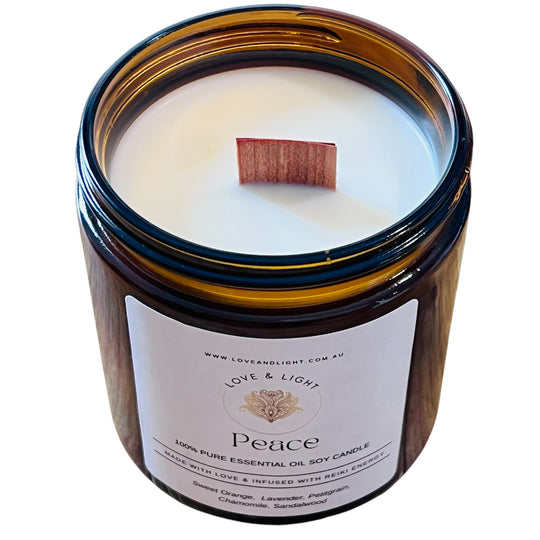 Wood Wick Pure Essential Oil Soy Candles